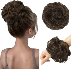 Human Hair Scrunchie Bun