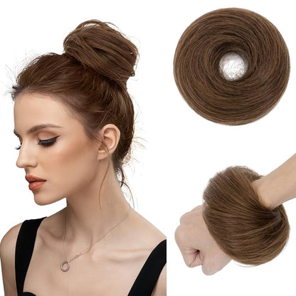 Human Hair Scrunchie Bun